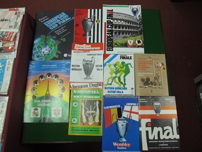 Lot 324 - European Cup Final Programmes 1977, 78, 79, 80,...