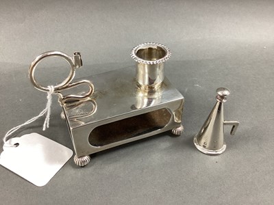 Lot 5 - A Hallmarked Silver Matchbox Cover, SJ, London...