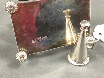 Lot 5 - A Hallmarked Silver Matchbox Cover, SJ, London...