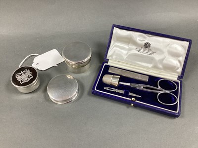 Lot 15 - Asprey & Co Ltd; A Hallmarked Silver Trinket...