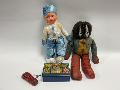 Lot 348 - A Mid XX Century Clockwork Red Racing Car in...