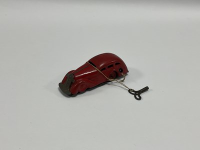 Lot 348 - A Mid XX Century Clockwork Red Racing Car in...