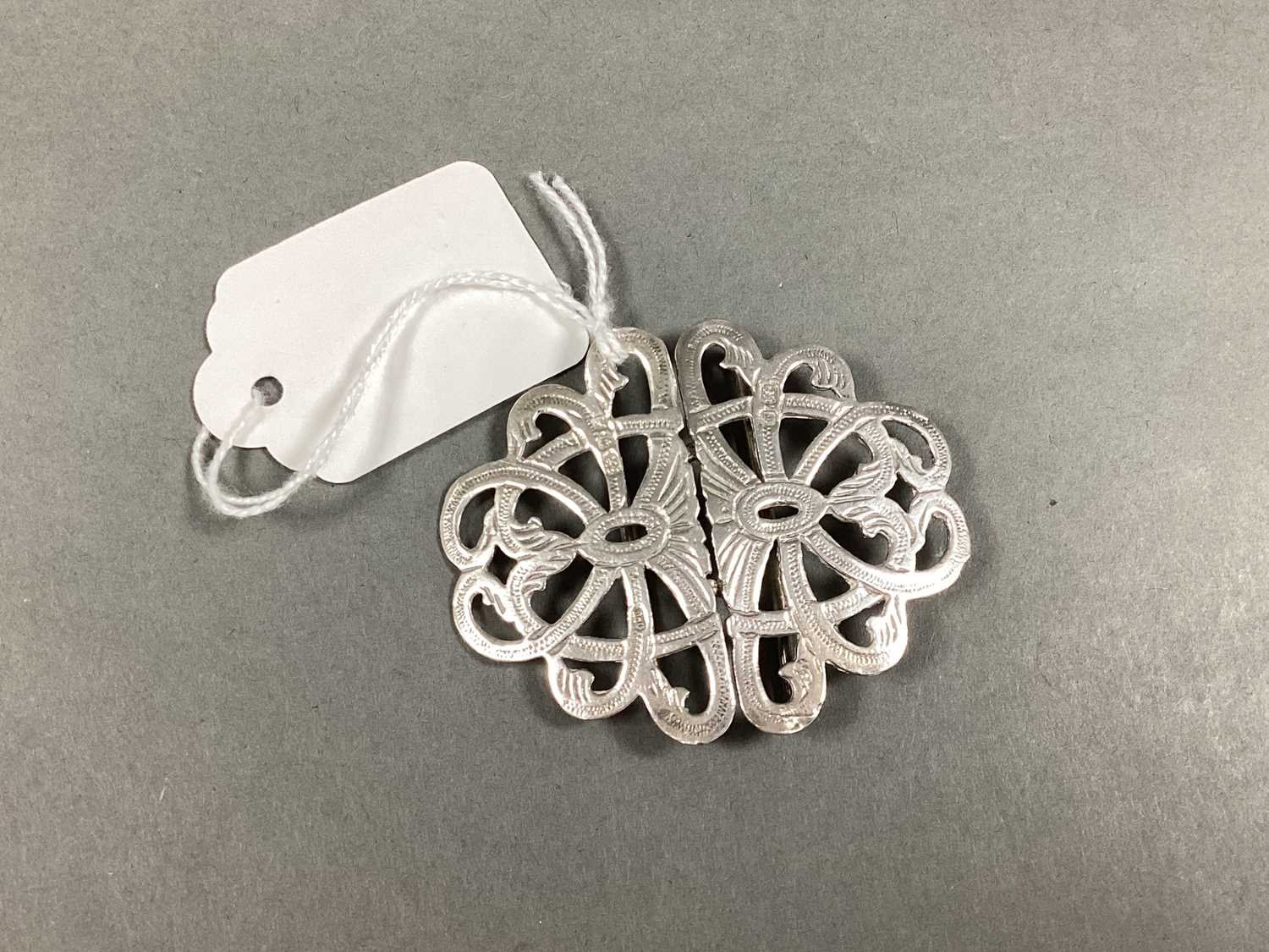 Lot 12 - A Hallmarked Silver Belt Buckle, JHL, London,...