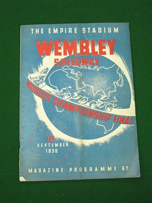 Lot 60 - Speedway 1936 World Championship Final...
