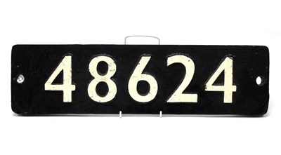 Lot 343 - Railwayana - A Cast Iron Smokebox Number Plate...