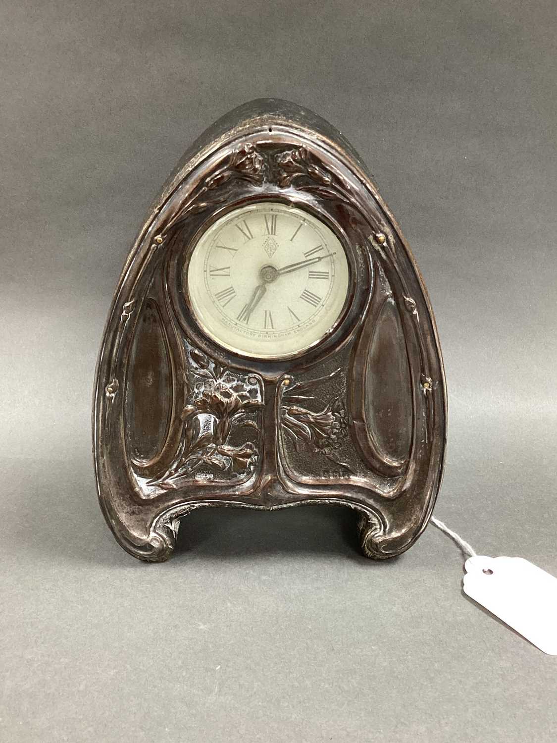 Lot 3 - An Art Nouveau Hallmarked Silver Mounted...