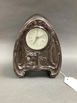 Lot 3 - An Art Nouveau Hallmarked Silver Mounted...