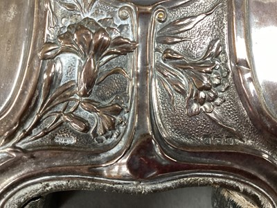 Lot 3 - An Art Nouveau Hallmarked Silver Mounted...