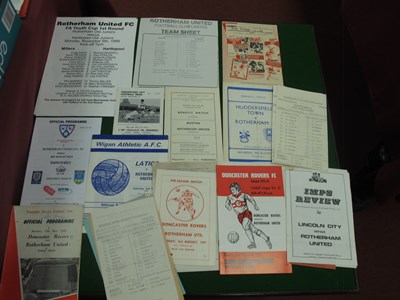 Lot 383 - Rotherham United Single Sheet, small format...