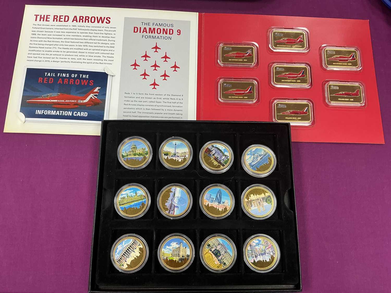 Lot 480 - A Royal Air Force Red Arrows Seven Ingot...