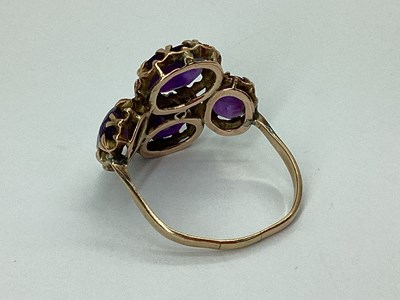 Lot 47 - A Large Four Stone Dress Ring, the...