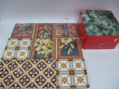 Lot 1357 - T&R Boote Aesthetic Tiles (5), 4 by Minton...