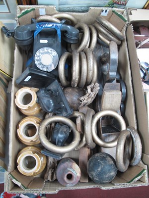 Lot 1007 - Black Anvil Telephone - ebanised elephant...
