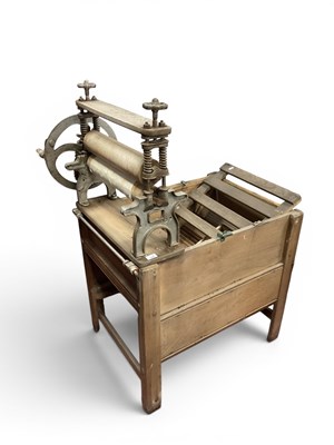 Lot 1440 - F. H. Hampshire, Holmfirth, cast iron mangle...