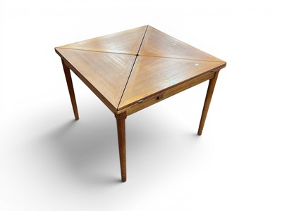 Lot 1550 - Slagelse Danish Teakwood Envelope Table, on...