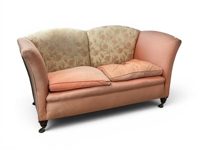 Lot 1450 - Late XIX Century Upholstered two seater Settee,...
