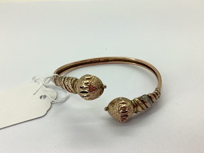 Lot 75 - A Chester Hallmarked 9ct Gold Torque Style...