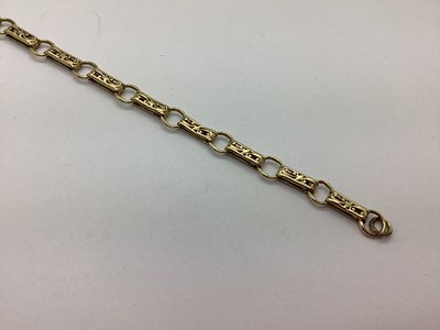 Lot 78 - A Fancy Link Bracelet, of openwork elongated...