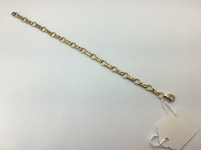 Lot 78 - A Fancy Link Bracelet, of openwork elongated...