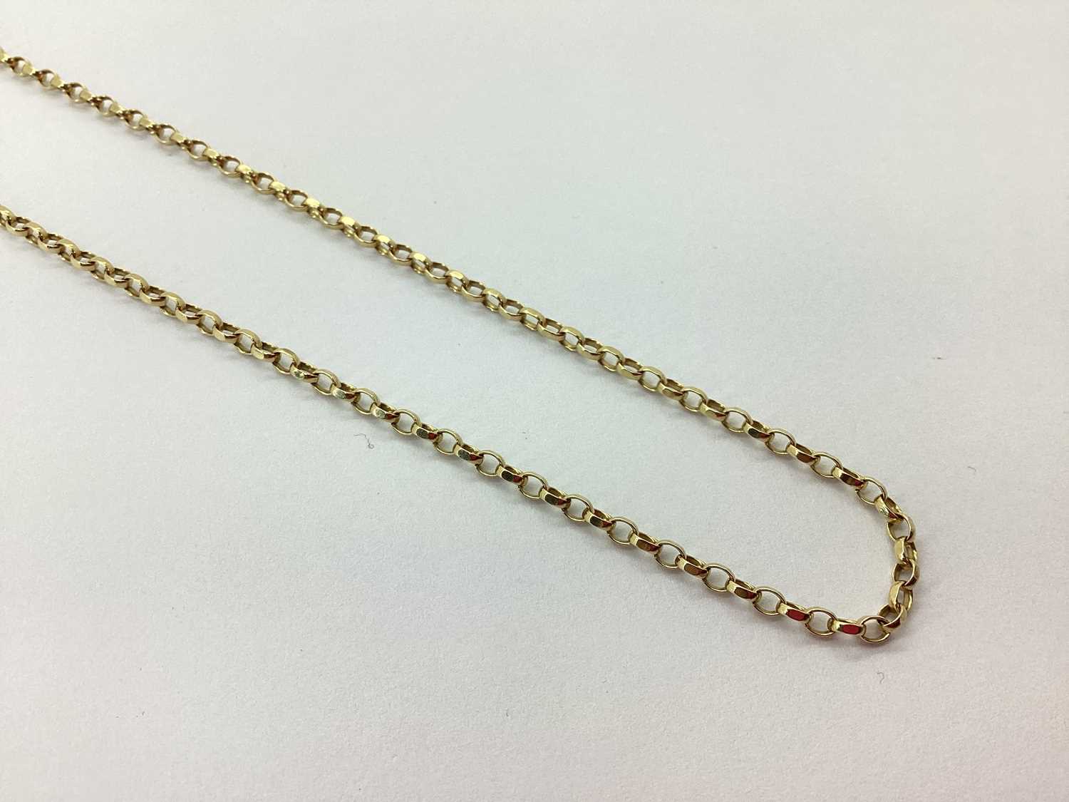 Lot 79 - A 9ct Gold Belcher Link Chain, to clasp...