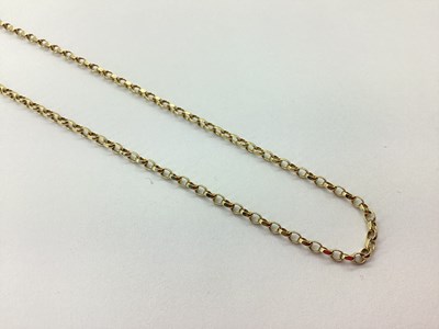 Lot 79 - A 9ct Gold Belcher Link Chain, to clasp...