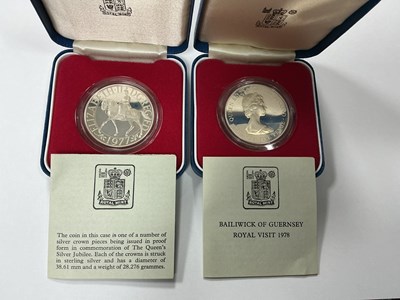 Lot 570A - Two Royal Mint Silver Coins, includes a 1977...