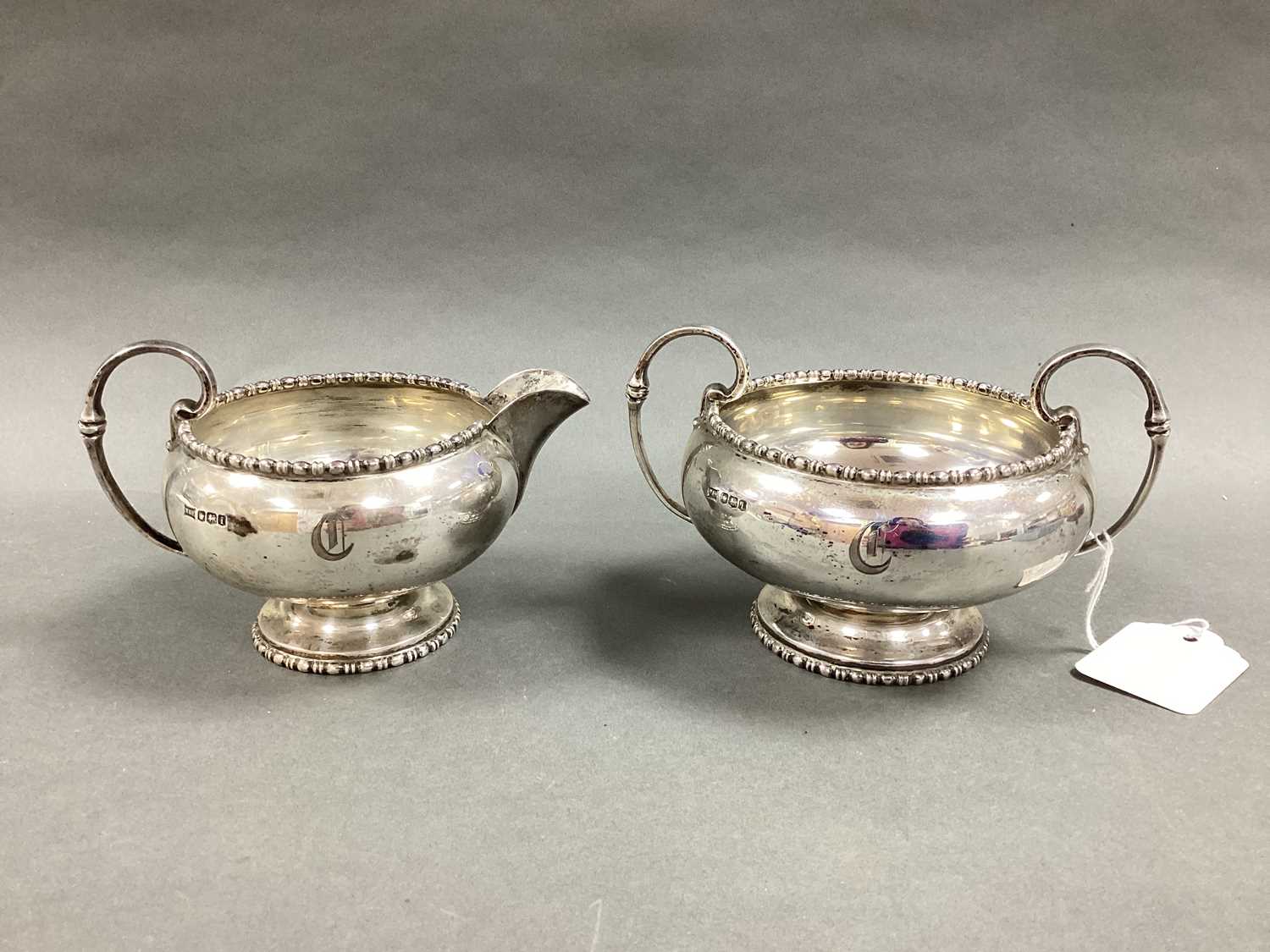 Lot 1 - Walker & Hall; A Hallmarked Silver Twin...