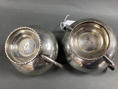Lot 1 - Walker & Hall; A Hallmarked Silver Twin...