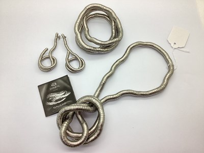 Lot 128 - BREIL MILANO; A Modern "SNAKE" Wrap Necklace...