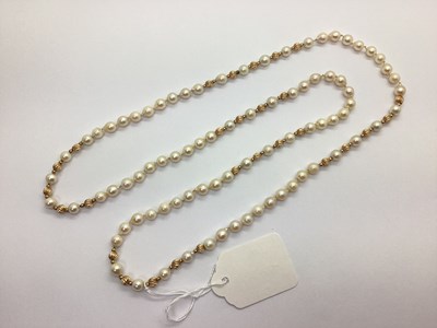Lot 73 - A Single Strand Pearl Bead Necklace, of...