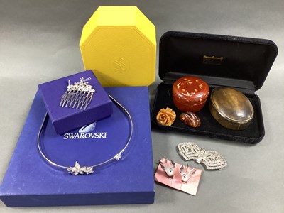 Lot 151 - SWAROVSKI; A Modern Tiara Style Headband, of...
