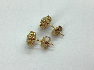Lot 84 - A Pair of 9ct Gold Claw Set Stud Earrings, of...