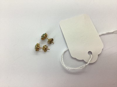 Lot 84 - A Pair of 9ct Gold Claw Set Stud Earrings, of...