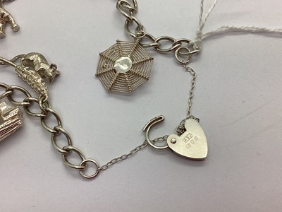 Lot 93 - A Hallmarked Silver Curb Link Bracelet,...