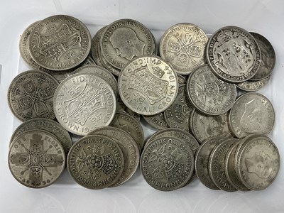Lot 544A - GB Pre 1947 Silver Half Crowns And Florins,...