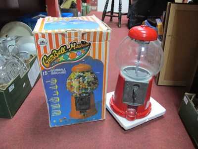 Lot 1017 - A Circa 1970's Metal Gumball Machine, 35cm...