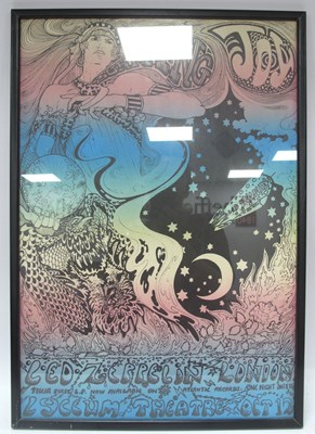 Lot 1287 - Led Zeppelin - Psychedelic Poster, London...