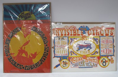 Lot 1185 - Steve Miller Band 51.5cm x 35cm and Invisible...