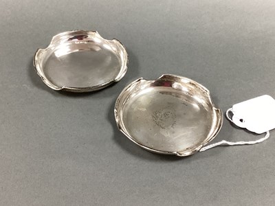 Lot 13 - A Pair of Hallmarked Silver Ashtrays, Deakin &...
