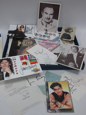 Lot 1340 - Autographs and Printed Signatures, usually...