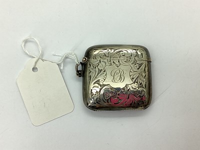 Lot 24 - A Hallmarked Silver Vesta Case, Charles Green...