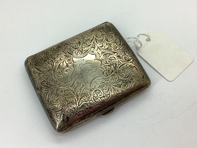 Lot 26 - A Hallmarked Silver Cigarette Case, T H...