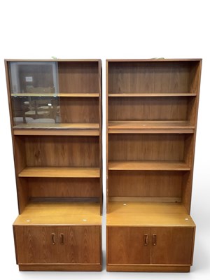 Lot 1526 - A Pair of G Plan Fresco Teak High Backed Two...