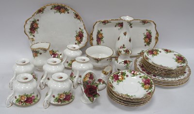 Lot 1159 - Royal Albert "Old Country Roses" pattern tea...
