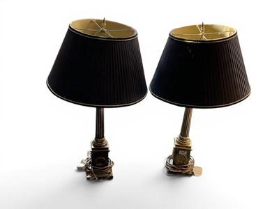 Lot 1484 - A pair of vintage Neoclassical-style gilt...