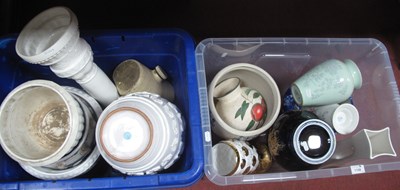 Lot 1108 - Ceramics, including Italian ceramic garden...