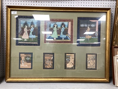 Lot 1419 - Middle Eastern School, seven original artworks...