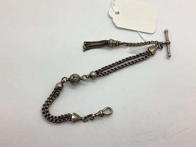 Lot 284 - An Antique Albertina Chain, the two row...
