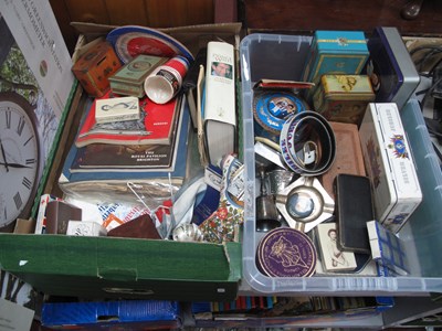 Lot 1053 - Commemorative Ware including tins,...