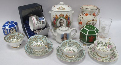 Lot 1198 - Commemorative Ware including Paragon cups and...